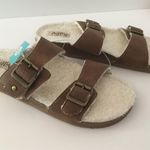 Suede Sandals, Size 10 Brown Photo 0