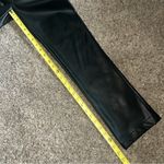 Anthropologie Maeve By Women’s Black Pleather Faux Leather Straight Pants Sz 23 Photo 3