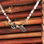 Silpada Pink Quartz Choker Necklace Sterling Silver Medallion 16” Photo 3