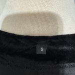 90s Black Velvet Duster Goth Cardigan Waterfall Sheer Hem Open Front Women S Photo 12