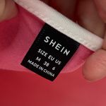 SheIn Pink and White Halter Top with Star and Number Graphic Size Medium Photo 3