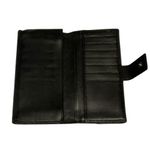 Gucci  GG Black Leather and Canvas Long Wallet Photo 6