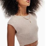 Wilfred Free Aritzia  Beige Cut Out Knit Mini Dress Size Medium NWT! Photo 1