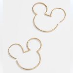 BaubleBar Disney X  Mickey Mouse Silhouette Head Earrings threader Hoop earrings Photo 0
