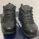 Reebok New!  black work shoes with cushguard mens size 7 womens size 9 Photo 3