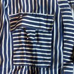 Blue and White Striped Long Sleeve Blouse Size undefined Photo 4