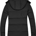 Women's Winter Coat Thicken Puffer Jacket Warm Bubble Coat with Removable Hood Photo 5