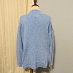 Karen Scott  Light Blue Speckled Mock Neck Knit Sweater Women XL Cotton Blend Photo 2