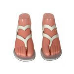 MARTIN CLAY WHITE PATENT LEATHER HEART THEME BLOCK HEEL SANDALS (36) Size 5 Photo 0