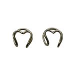 Silver Heart Non Piercing Ear Cuff Earring Photo 2