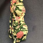 Agua Bendita NWT agua benditta Blush/Cream Floral Print Tie Straps Bikini Top Size 20 Photo 4