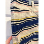 NWT LOFT Riviera Shorts Cotton‎ Blue Pink Stripes Nautical 4” Inseam Women’s 14 Photo 2