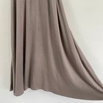LA Made New Criss Cross Double Strap Wrap Asymmetric Mini Dress Taupe Photo 9