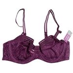 Adore Me Stacie Unlined Balconette in Purple, Size 34B Photo 0