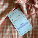 NWT Blecker 126 Gingham Square Neck Mini Dress Pink Size 6 Photo 5