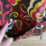 Vera Bradley  Messenger Bag Puccini Brown Floral Laptop Carry Purse Photo 9