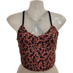 Aerie Offline By Pink All-Over Floral Print V-Neck Crop Strappy Tank Top Medium Photo 0