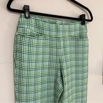 Acegolfs Green Plaid Pull On Elastic Waist Preppy Golf Pants Size Small Photo 2