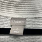 Chico's  Women’s  Size 3 (XL) V Neck Boxy Short Sleeve Sweater/Blouse Photo 3