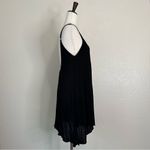 Elan Black Gauze Deep V-neck Back Swim Cover Up Dress, Sz Small Photo 5