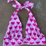 SheIn Pink hearts bralette / top 💕 sz s Photo 1