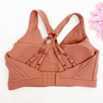 Gymshark NEW Laser Cut Strappy Sports Bra Deep Blush Pink Terracotta Photo 2