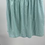 Entro  Light Blue Textured Mini Dress babydoll S animal print shiny monochromatic Photo 5