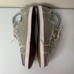 Sanuk  Gray Lace Up Tie Women’s Shoes Sz 9 Fray Sides Photo 4