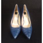White House | Black Market Women's Blue Croc Print Shoes/heels 3.75" 8.5 SKU2217 Photo 1