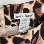 Jessica London Animal Print Linen Blend Plus Size Dress Photo 3