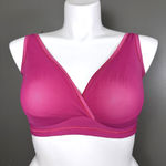 Cosabella  Soire Confidence Curvy Bralette Size Large Pink Wirefree Unlined Sheer Photo 0