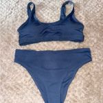 SheIn Bikini Set High-Waisted Blue Photo 1