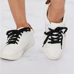 J.Crew  Shoes Size 9 Womens White Sneakers Leather Leopard Calf Hair Photo 7