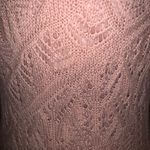 Freshman 1996 Blush Pink Knit Crochet Fit and Flare Midi Cottagecore Dress M Size M Photo 2