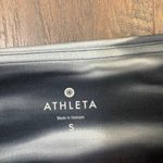 Athleta High Rise H2O Chaturanga Black/Gray Striped Marble Capri Leggings Photo 2