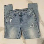 Wallflower Skinny High Rise Distressed Light Wash Denim Jeans Juniors Size 3 Blue Photo 1