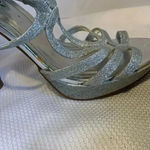 Unlisted  Strappy Silver 4 Inch Stiletto Platform Heels Shoes Women’s Size 9 Photo 11
