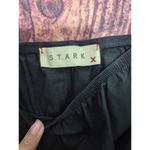 Anthropologie Cami Sz S STARK X Kamil Eyelet Top Peplum Hem Shirred Bodice Black Photo 3