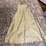 ZARA Satin Sage Midi Dress Photo 0