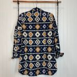 L.L.Bean  Women’s Blue & Multi Diamond Long Sleeve Button Down Shirt Size S Photo 1