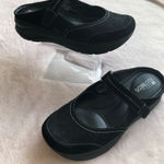 White Mountain  Womens Footbeds Slip On Mary Jane Mules Clogs Black Sz 8. Photo 0