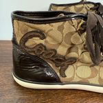 Coach  Women’s Signature C Garcia ankle high top sneaker shoe size 8.5 Photo 3