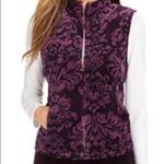Charter Club  Purple Velour Sleeveless Vest Jacket Photo 1