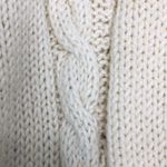 Off white Handmade cable knit deep vneck Cropped sweater size XXL Photo 2