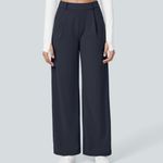 Halara  Dark Blue Women's Wide-Leg Pants Photo 2