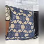 Carven Mesh and Lace open toe heels size 37/7 Blue Photo 13