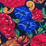 Vintage California Connection Shirt Cherry Red Multicolor Floral Detail Collared Size L Photo 9