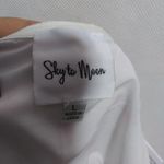 Sky to Moon Asymmetrical Ruffle Tube Top Strapless Backless Bandeau Top Size L White Size L Photo 8