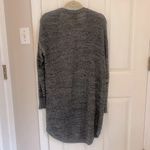 st. john's bay St. John’s Bay Long Length Open Front Cardigan with Pockets in Charcoal Grey Photo 3
