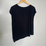 Max Studio  Side Tie Tee Black Size Small Photo 3